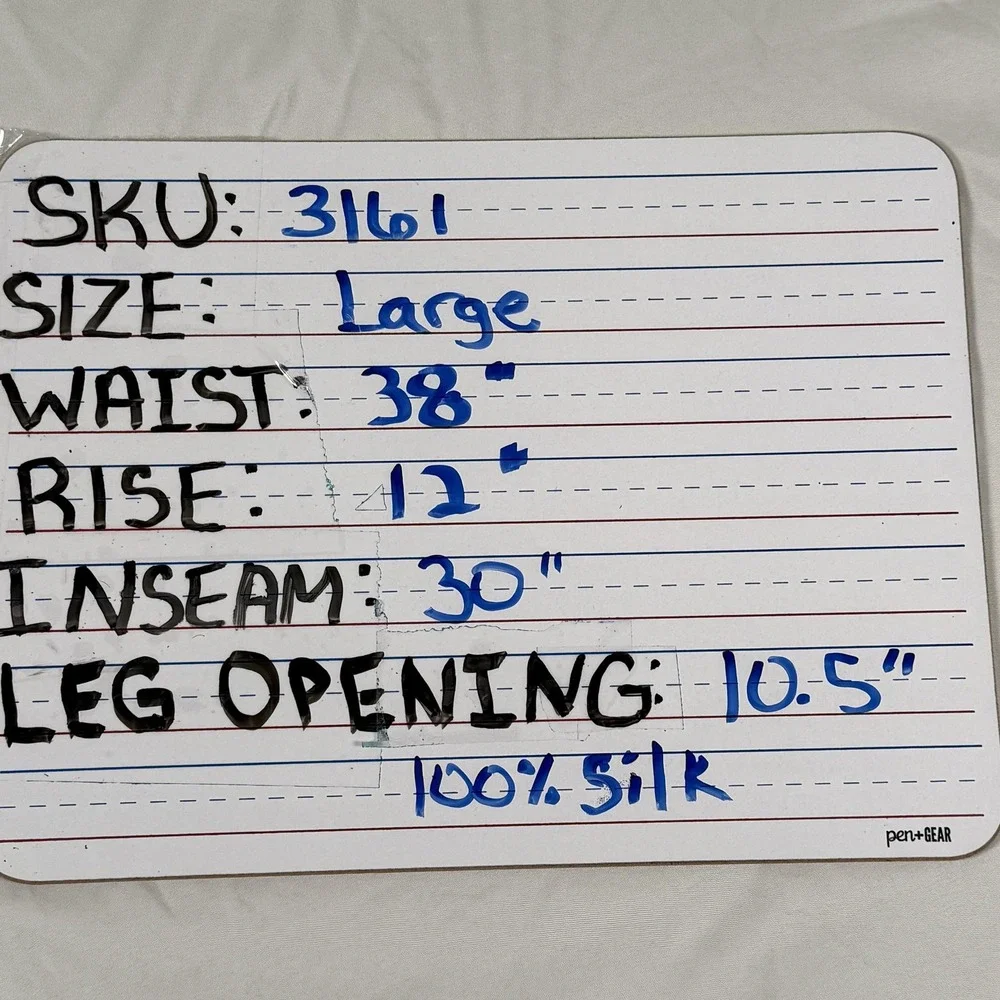 Sigrid Olsen Large Pants Silk Floral Wide Leg Resort Cruise Vacation Boho Ombre - Picture 10 of 10